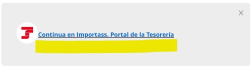 Continua en Importass. Portal de la Tesorería de la Seguridad Social