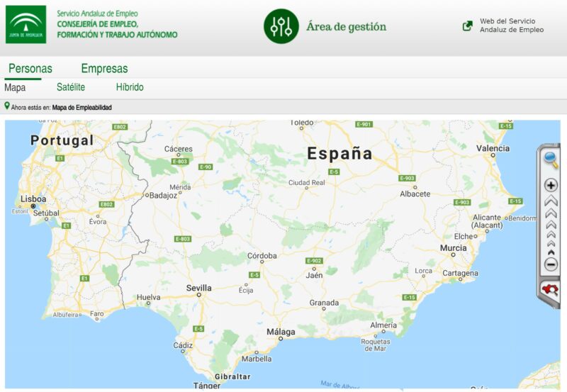 Oficinas del Servicio Andaluz de Empleo