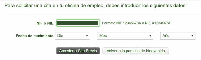 Acceder al SAE por NIF/CIF